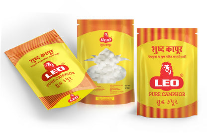 LEO Pure Camphor Tablets – 250g (Pack of 2 Zipper Pouches)