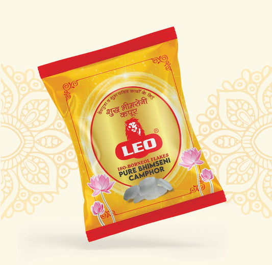 LEO Pure Camphor Tablets – 250g (Pack of 2 Zipper Pouches)