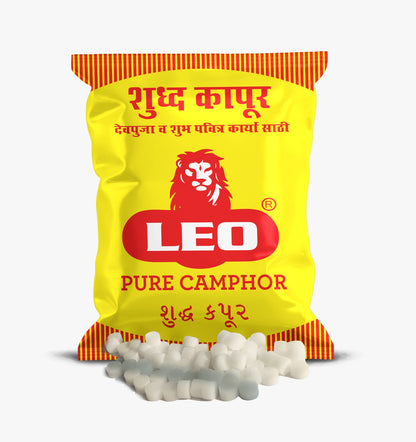 LEO Pure Camphor Tablets – 250g Jar Pack